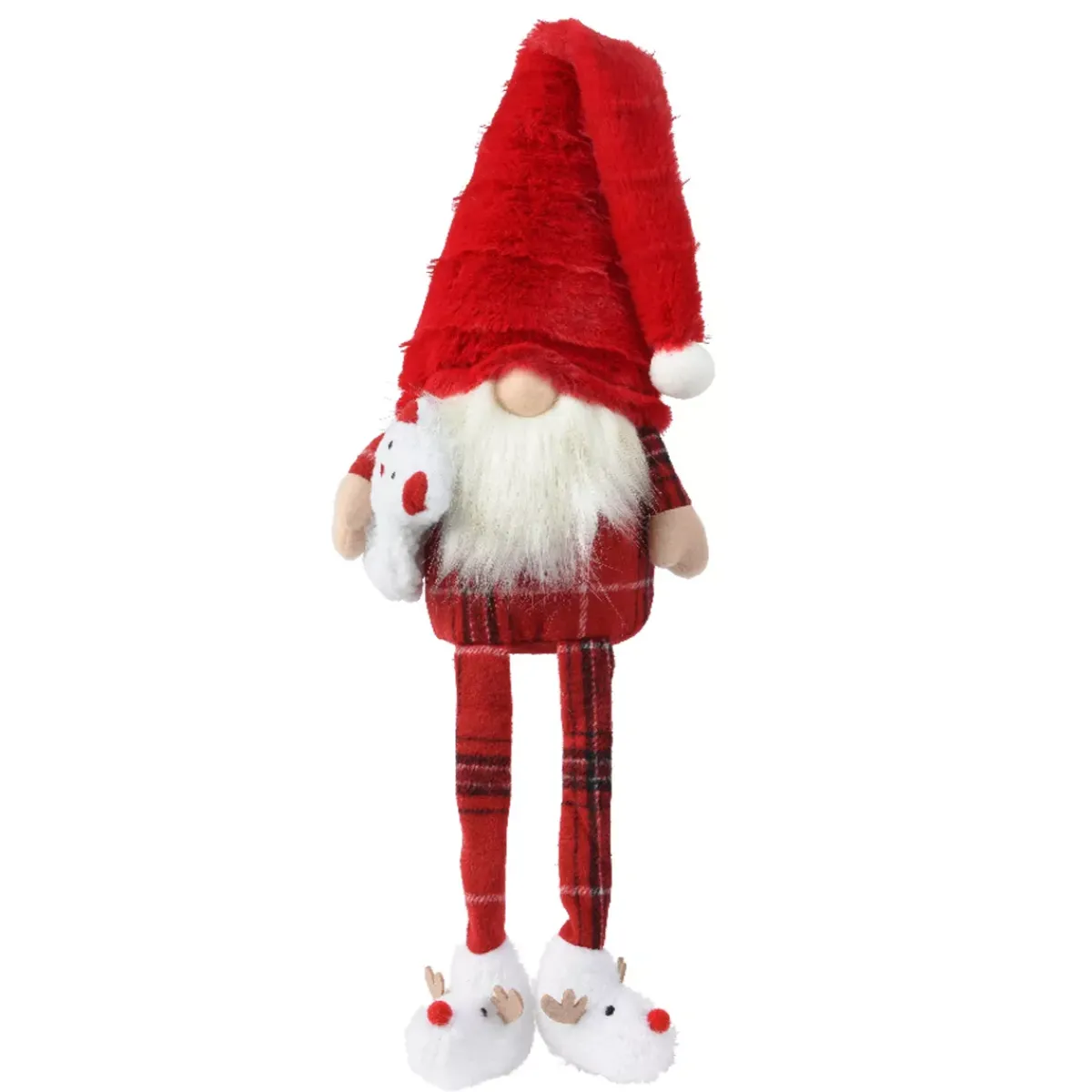 KAEMINGK Babbo Natale Animali E Personaggi-Folletto di Natale da sedere (H73 cm) Tilki Dormiente in pigiama
