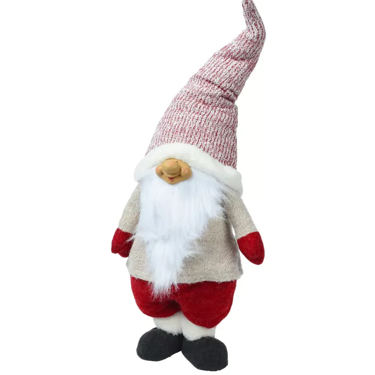KAEMINGK Babbo Natale Animali E Personaggi-Folletto di Natale fatto a mano (H85 cm) Ridente e con barba bianca