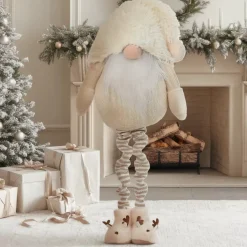 KAEMINGK Babbo Natale Animali E Personaggi|Personaggi E Oggetti Grande Dimensione-Folletto di Natale Gigante (H122 cm) Gaston carino crema