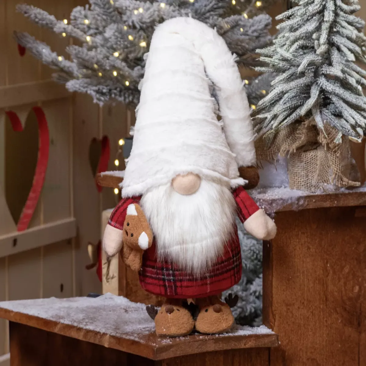 KAEMINGK Babbo Natale Animali E Personaggi-Folletto di Natale (H65 cm) Gluk Dormiente in pigiama