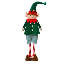 KAEMINGK Babbo Natale Animali E Personaggi-Folletto di Natale in piedi (H60 cm) Elfo Malo Verde