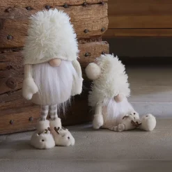 KAEMINGK Babbo Natale Animali E Personaggi-Folletto di Natale in piedi (H60 cm) Gaston carino crema