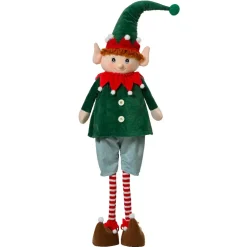 KAEMINGK Babbo Natale Animali E Personaggi-Folletto di Natale in piedi (H95 cm) Elfo Malo Verde