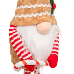 JJA Babbo Natale Animali E Personaggi-Folletto in piedi (H50 cm) Goloso Pan di zenzero