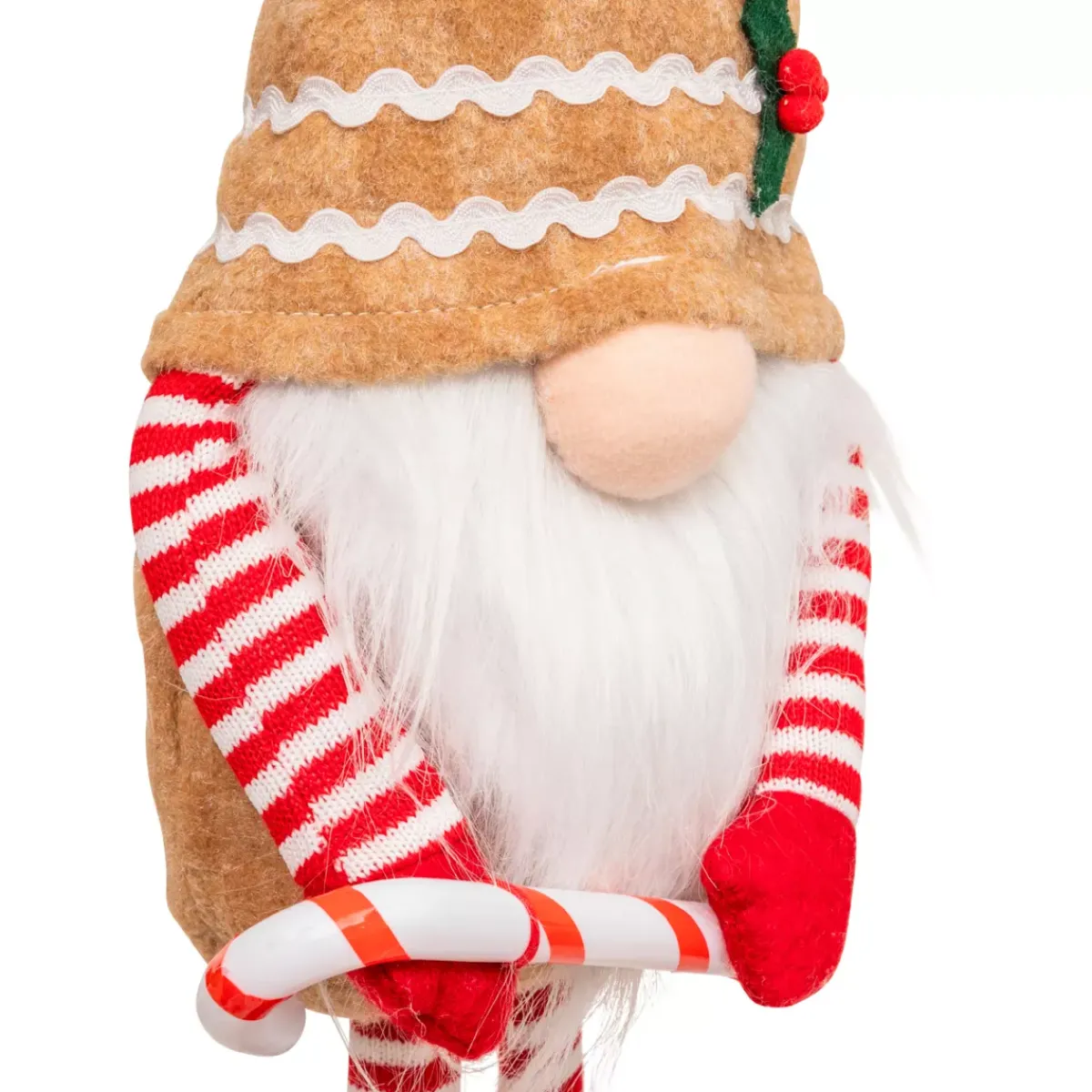 JJA Babbo Natale Animali E Personaggi-Folletto in piedi (H50 cm) Goloso Pan di zenzero