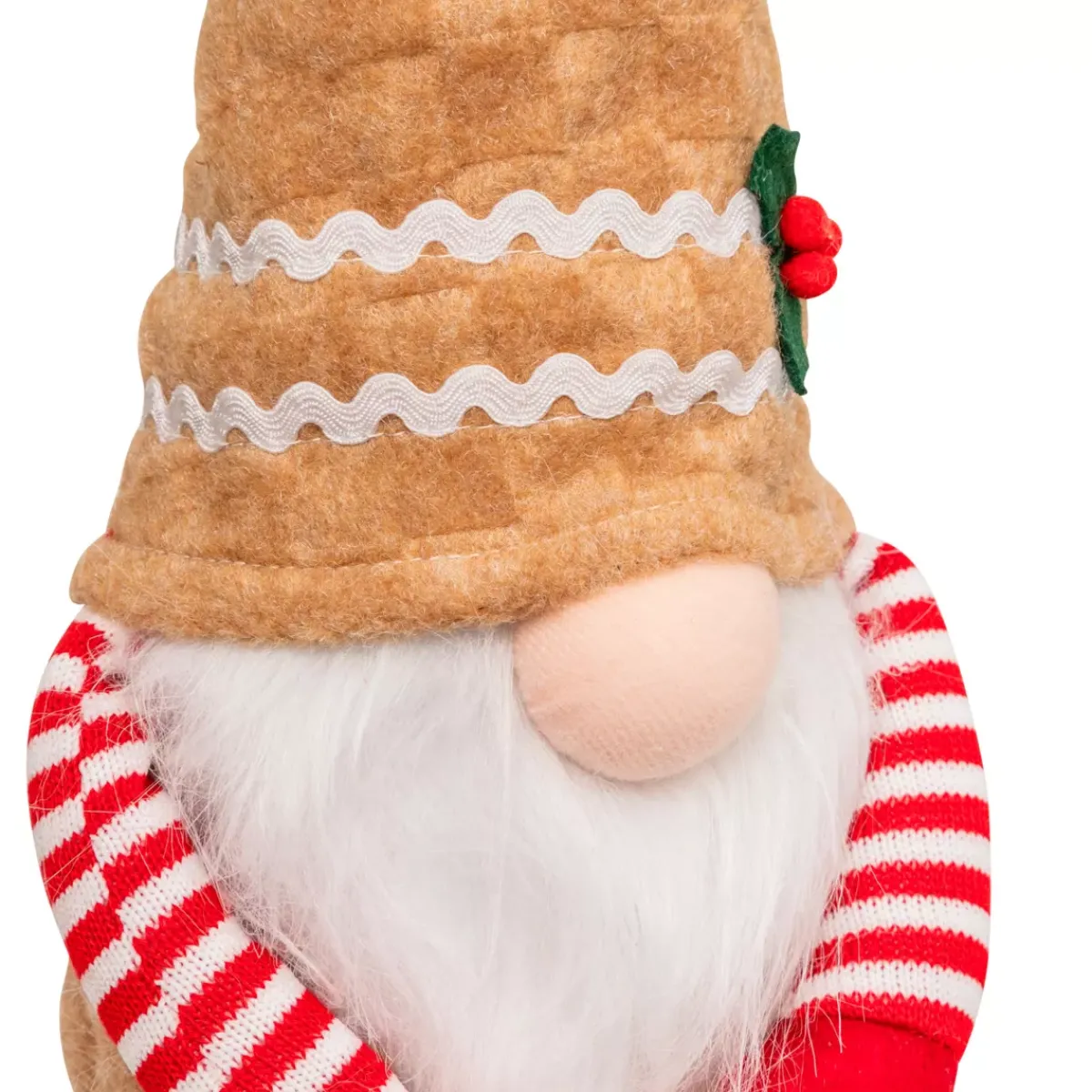 JJA Babbo Natale Animali E Personaggi-Folletto seduto (H50 cm) Goloso Pan di zenzero