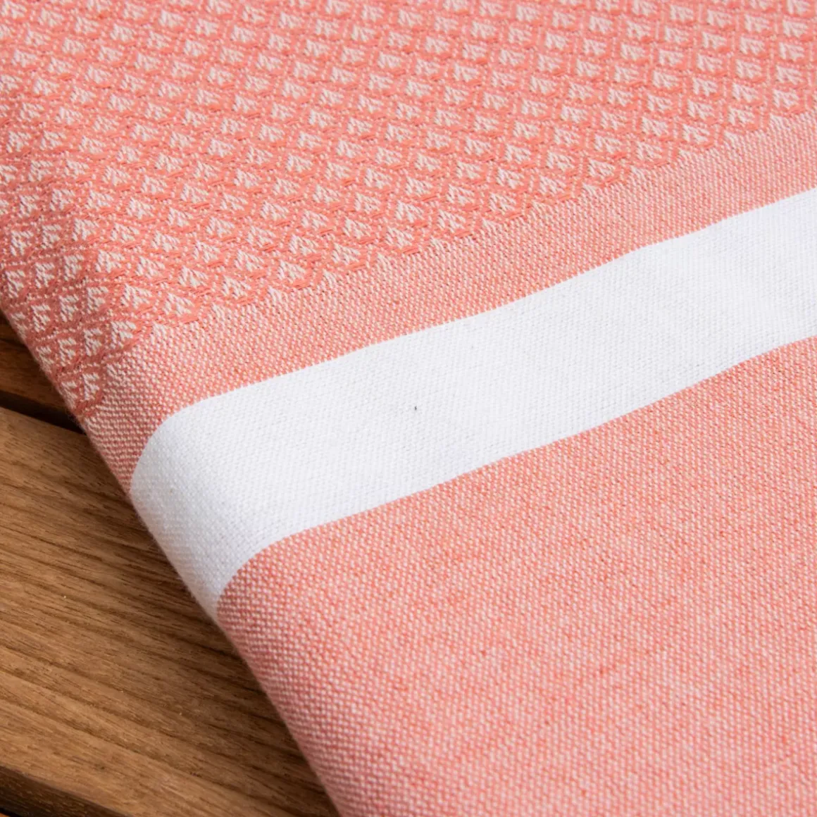 Fouta cotone riciclato (100 x 200 cm) Selma Corallo