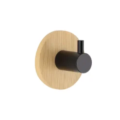 TENDANCE Contenitori Bagno-Gancio adesivo 3M bambù (D4.5 cm)