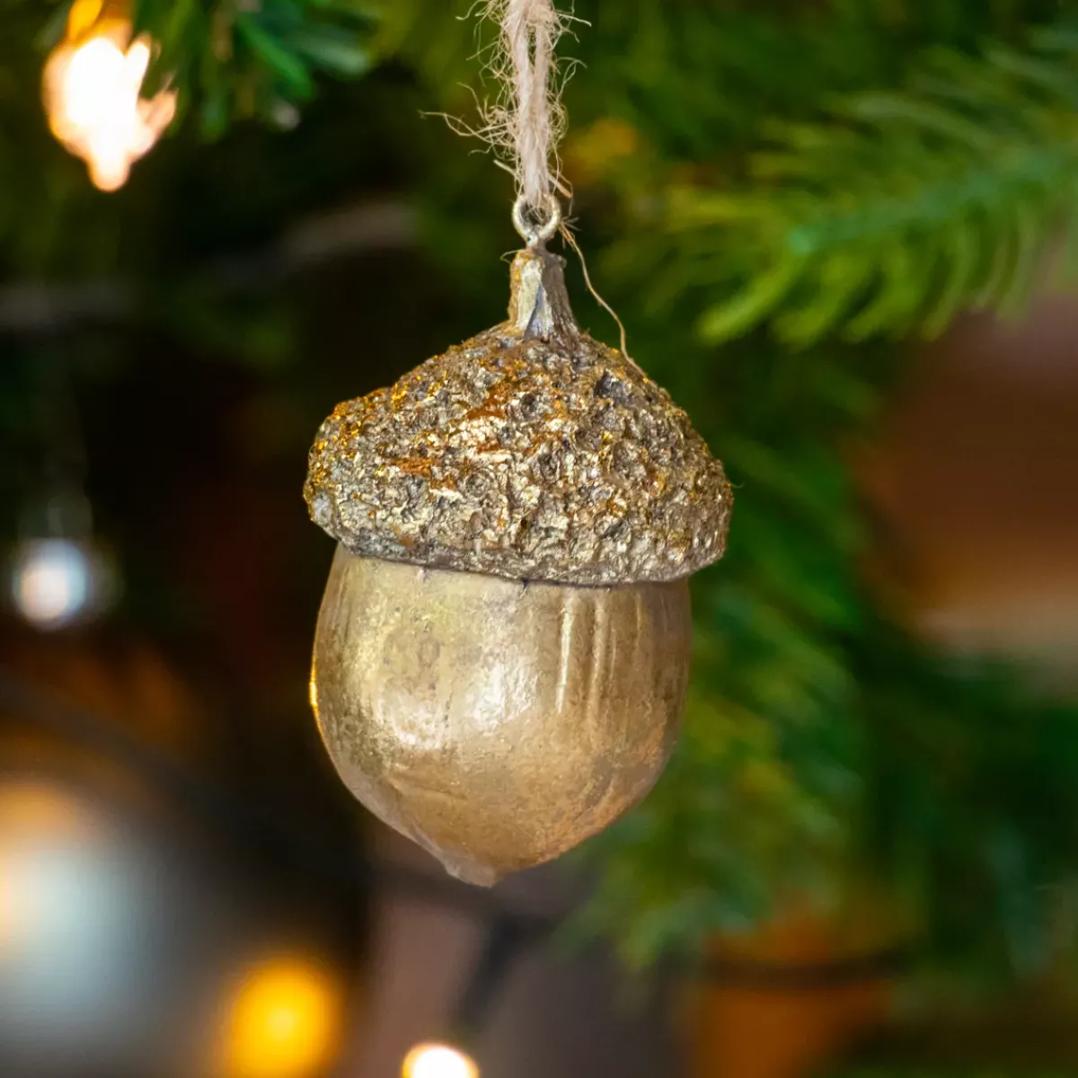 KAEMINGK Addobbi Natalizi-Ghianda di Natale da appendere (H8 cm) Quercia d'antan