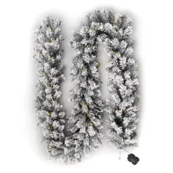 EMINZA Ghirlanda In Abete Artificiale|Alberi Di Natale Grande Dimensione-Ghirlanda abete luminosa Royal Bianco caldo