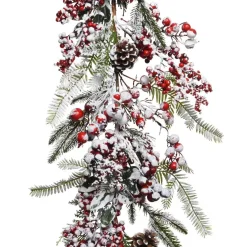 KAEMINGK Ghirlanda In Abete Artificiale-Ghirlanda decorata Bacche brinate