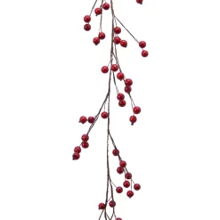 KAEMINGK Ghirlanda In Abete Artificiale-Ghirlanda di Bacche laccate (150 cm) Elycia Rossa