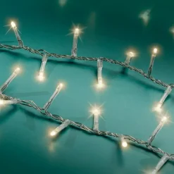 EMINZA Guilande Di Luci Grande Lunghezza|Ghirlande Di Luci-Ghirlanda di luci 45 m 2000 LED cavo trasparente NewLuxe Bianco caldo