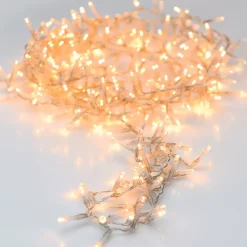 EMINZA Guilande Di Luci Grande Lunghezza|Ghirlande Di Luci-Ghirlanda di luci 45 m 2000 LED cavo trasparente NewLuxe Bianco caldo