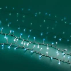 KAEMINGK Ghirlande Di Luci-Ghirlanda di luci 16 m 750 LED cavo trasparente NewLuxe Bicolore Bianco/blu
