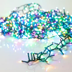 EMINZA Guilande Di Luci Grande Lunghezza|Ghirlande Di Luci-Ghirlanda di luci 22,5 m 1000 LED cavo verde NewLuxe Multicolore pastello