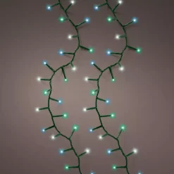 KAEMINGK Ghirlande Di Luci-Ghirlanda di luci 11 m 500 LED cavo verde NewLuxe Tricolore Verde/Blu/Bianco