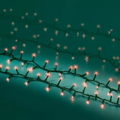EMINZA Guilande Di Luci Grande Lunghezza|Ghirlande Di Luci-Ghirlanda di luci 22,5 m 1000 LED cavo verde NewLuxe Rosso