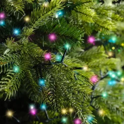 EMINZA Guilande Di Luci Grande Lunghezza|Ghirlande Di Luci-Ghirlanda di luci 34 m 1500 LED cavo verde NewLuxe Multicolore pastello