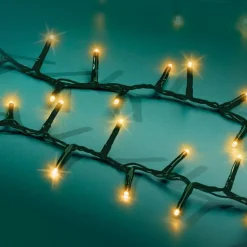 EMINZA Guilande Di Luci Grande Lunghezza|Ghirlande Di Luci-Ghirlanda di luci 45 m 2000 LED cavo verde NewLuxe Bianco caldo