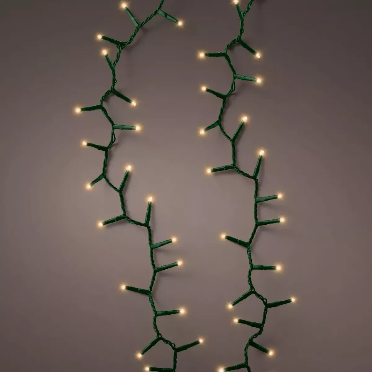 EMINZA Guilande Di Luci Grande Lunghezza|Ghirlande Di Luci-Ghirlanda di luci 60 m 3000 LED cavo verde NewLuxe Bianco caldo dorato