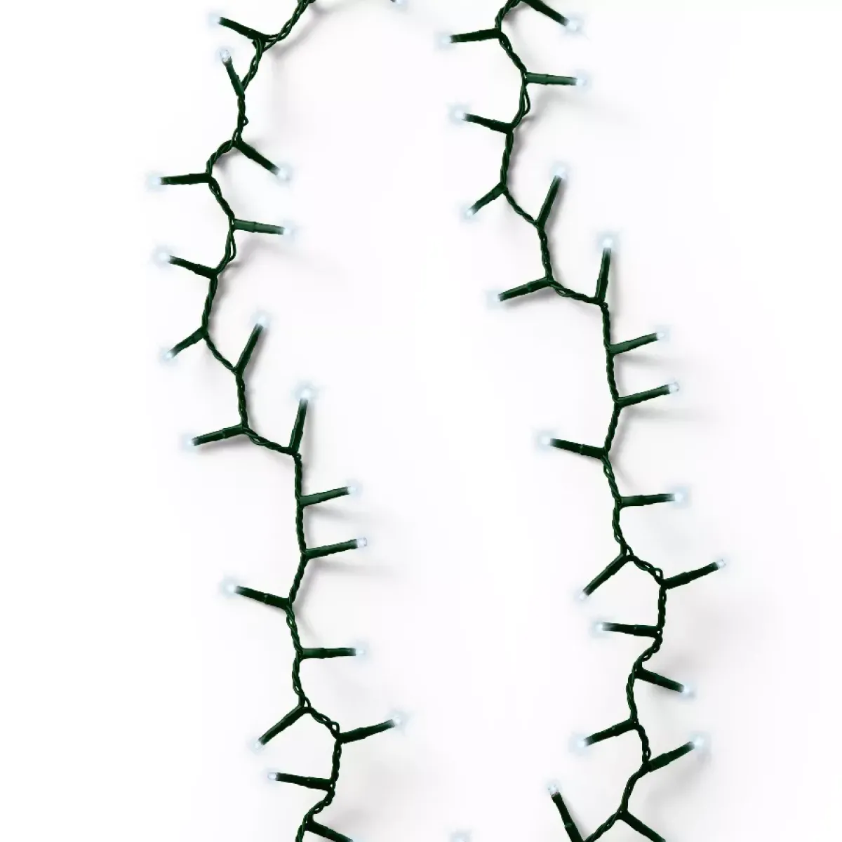 EMINZA Guilande Di Luci Grande Lunghezza|Ghirlande Di Luci-Ghirlanda di luci 60 m 3000 LED cavo verde NewLuxe Bianco freddo