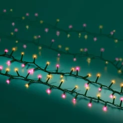 KAEMINGK Ghirlande Di Luci-Ghirlanda di luci 16 m 750 LED cavo verde NewLuxe Bicolor Rosa/bianco