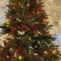 BLACHERE Ghirlande Di Luci-Ghirlanda luminosa Bicolore Flashing light Lung. 8 m Rosso e bianco caldo 128 LED