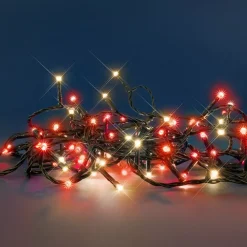 BLACHERE Ghirlande Di Luci-Ghirlanda luminosa Bicolore Flashing light Lung. 8 m Rosso e bianco caldo 128 LED