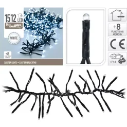 KOOPMAN Ghirlande Di Luci-Ghirlanda luminosa Boa 11 m Bianco freddo 1512 LED CN