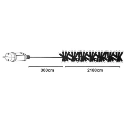 KOOPMAN Guilande Di Luci Grande Lunghezza|Ghirlande Di Luci-Ghirlanda luminosa Boa 21,80 m Bianco caldo 3000 LED CN