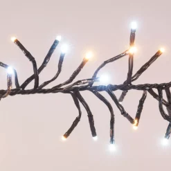 KOOPMAN Ghirlande Di Luci-Ghirlanda luminosa Boa 8,40 m Bicolore 1152 LED bianco caldo e bianco freddo CV