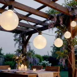 KAEMINGK Luci Per Esterno-Ghirlanda luminosa da giardino collegabile 10 LED (4,5 m) Garden fiesta