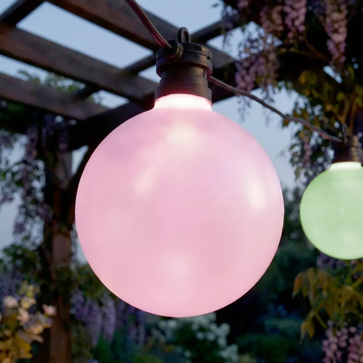 KAEMINGK Luci Per Esterno-Ghirlanda luminosa da giardino collegabile 10 LED (4,5 m) Garden fiesta