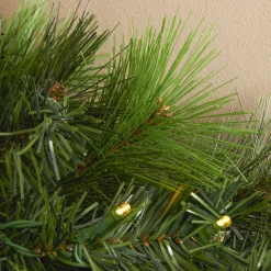 EMINZA Ghirlanda In Abete Artificiale|Alberi Di Natale Grande Dimensione-Ghirlanda luminosa di abete (300 cm - D25) Edmonton Verde e bianco caldo