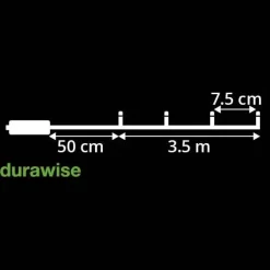 KAEMINGK Ghirlande Di Luci-Ghirlanda luminosa Durawise 3,50 m Bianco freddo 48 LED CN