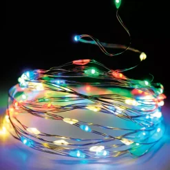 KOOPMAN Ghirlande Di Luci-Ghirlanda luminosa Micro LED 5 m 100 LED CA a pile