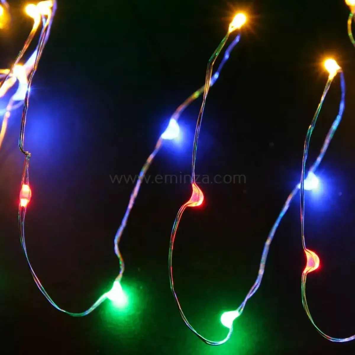 KOOPMAN Ghirlande Di Luci-Ghirlanda luminosa Micro LED 5 m 100 LED CA a pile
