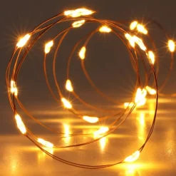 KOOPMAN Ghirlande Di Luci-Ghirlanda luminosa Micro LED 4,95 m 100 LED CO a pile