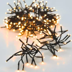 KOOPMAN Ghirlande Di Luci-Ghirlanda luminosa 11 m 1512 LED cavo nero Boa Bianco extra caldo