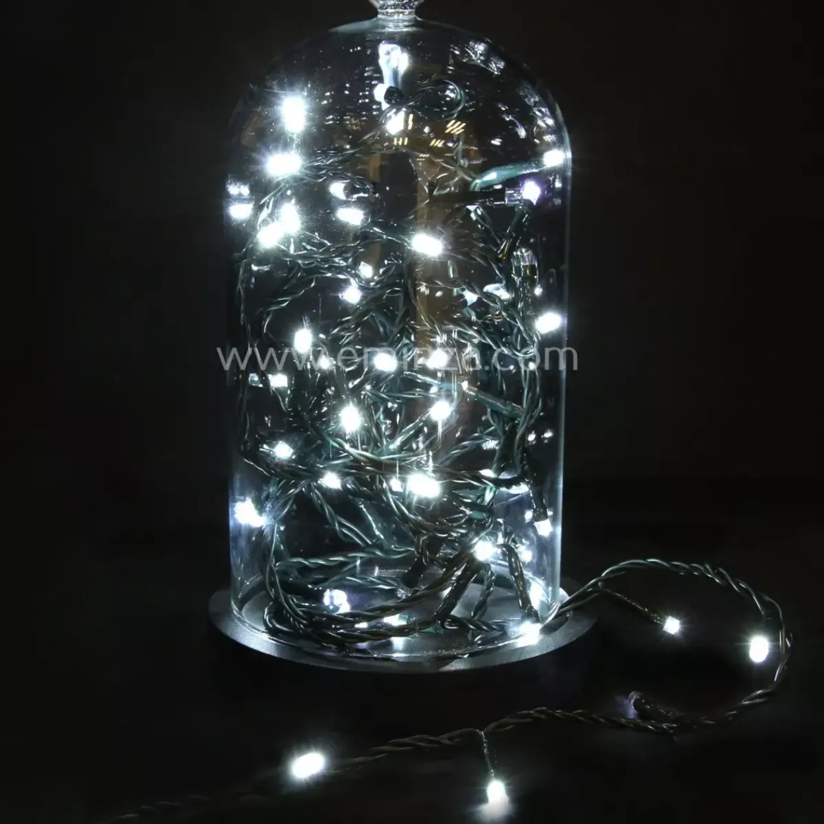 BLACHERE Ghirlande Di Luci-Ghirlanda luminosa 8 m 128 LED cavo verde Flashing light Bianco freddo