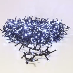 KOOPMAN Ghirlande Di Luci-Ghirlanda luminosa 20 m 1410 LED cavo nero effetto cascata