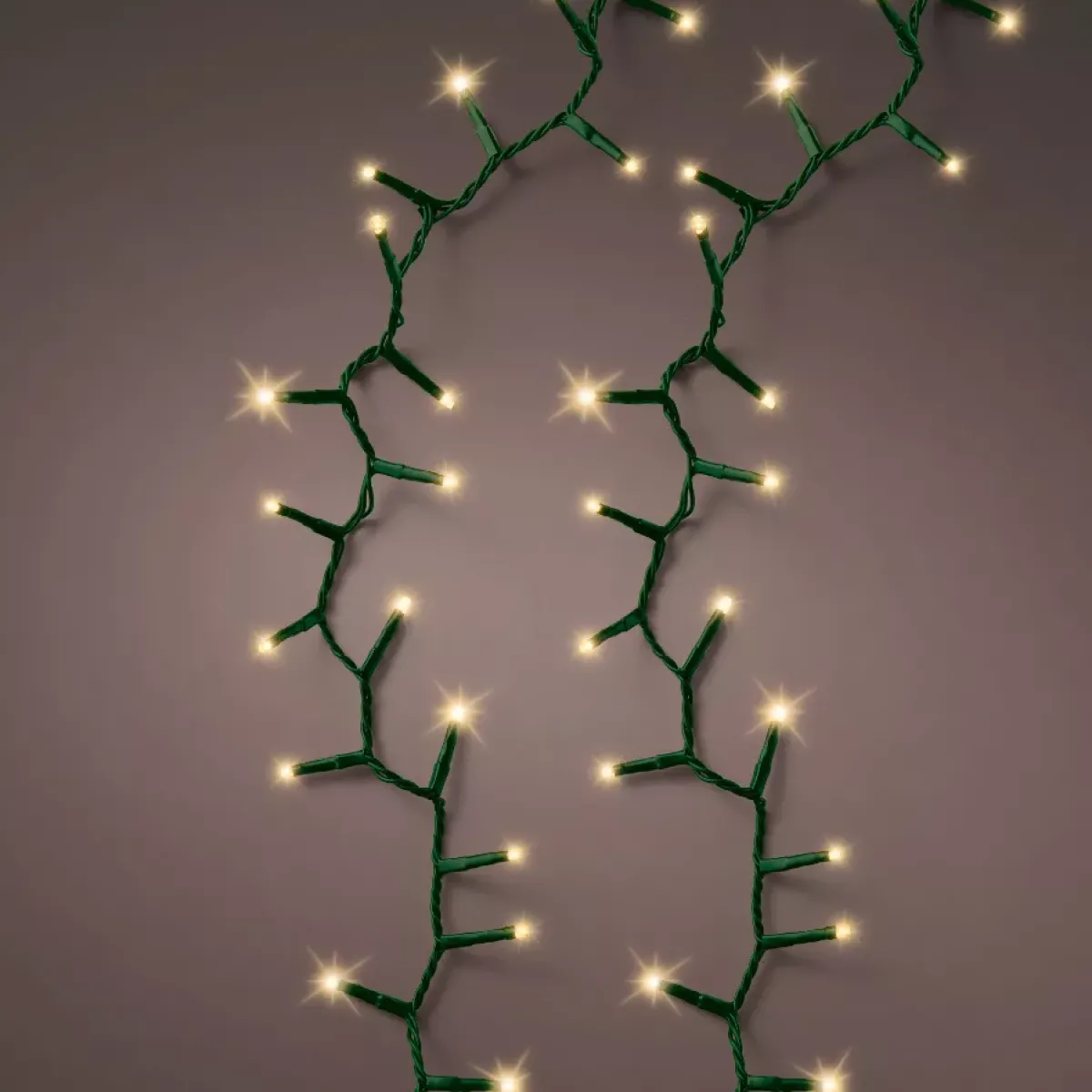EMINZA Guilande Di Luci Grande Lunghezza|Ghirlande Di Luci-Ghirlanda luminosa 22,50 m 1000 LED cavo verde Luxe Bianco caldo Champagne