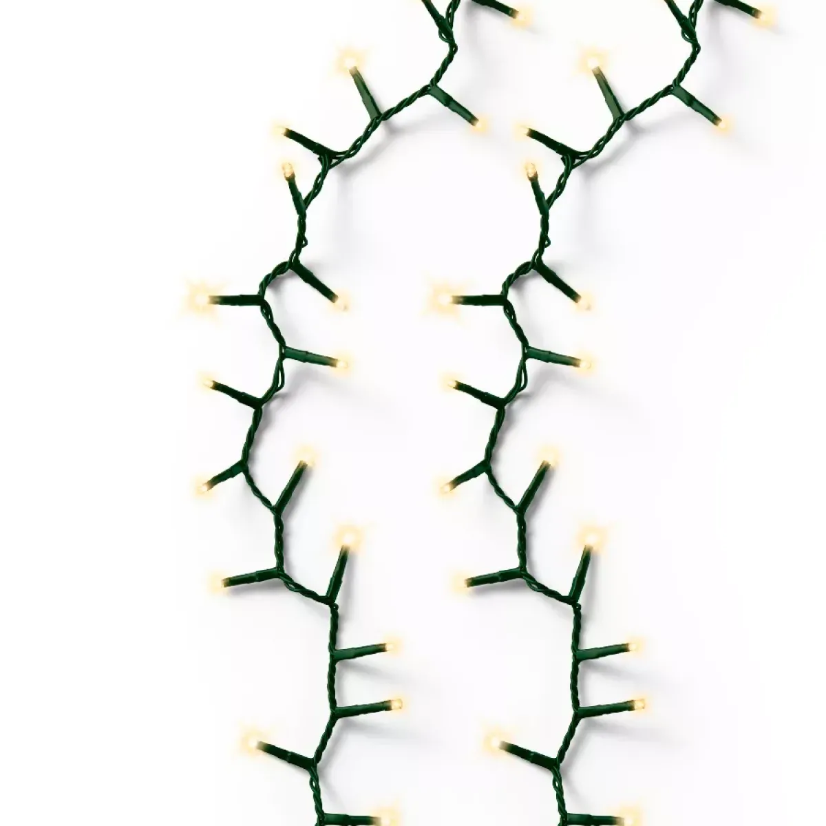 EMINZA Guilande Di Luci Grande Lunghezza|Ghirlande Di Luci-Ghirlanda luminosa 22,50 m 1000 LED cavo verde Luxe Bianco caldo Champagne
