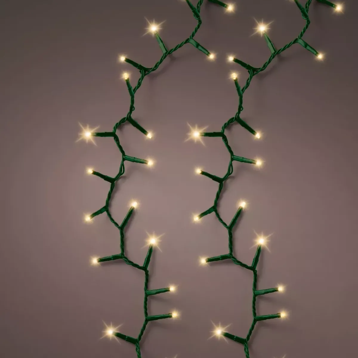 EMINZA Guilande Di Luci Grande Lunghezza|Ghirlande Di Luci-Ghirlanda luminosa 34 m 1500 LED cavo verde Luxe Bianco caldo Champagne
