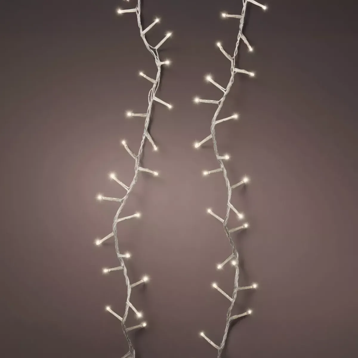 KAEMINGK Ghirlande Di Luci-Ghirlanda luminosa 11 m 500 LED cavo trasparente Luxe Bianco caldo