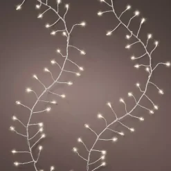KAEMINGK Ghirlande Di Luci-Ghirlanda luminosa 12 m 960 Micro LED cavo argento Luxe Bianco caldo