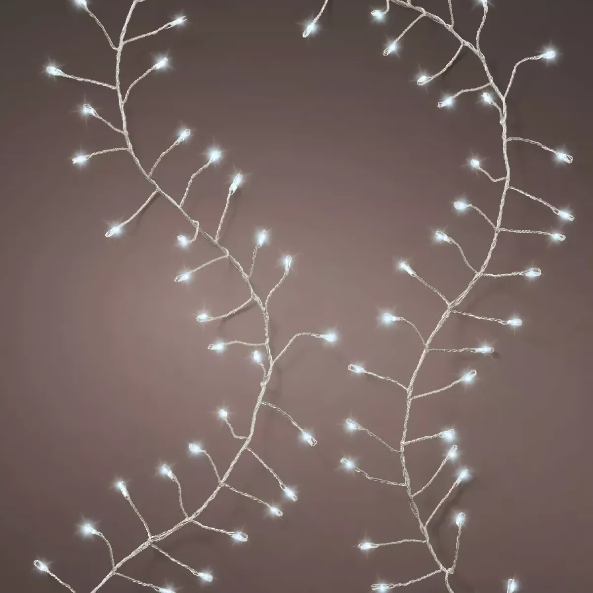 KAEMINGK Ghirlande Di Luci-Ghirlanda luminosa 6 m 480 Micro LED cavo argento Luxe Bianco freddo