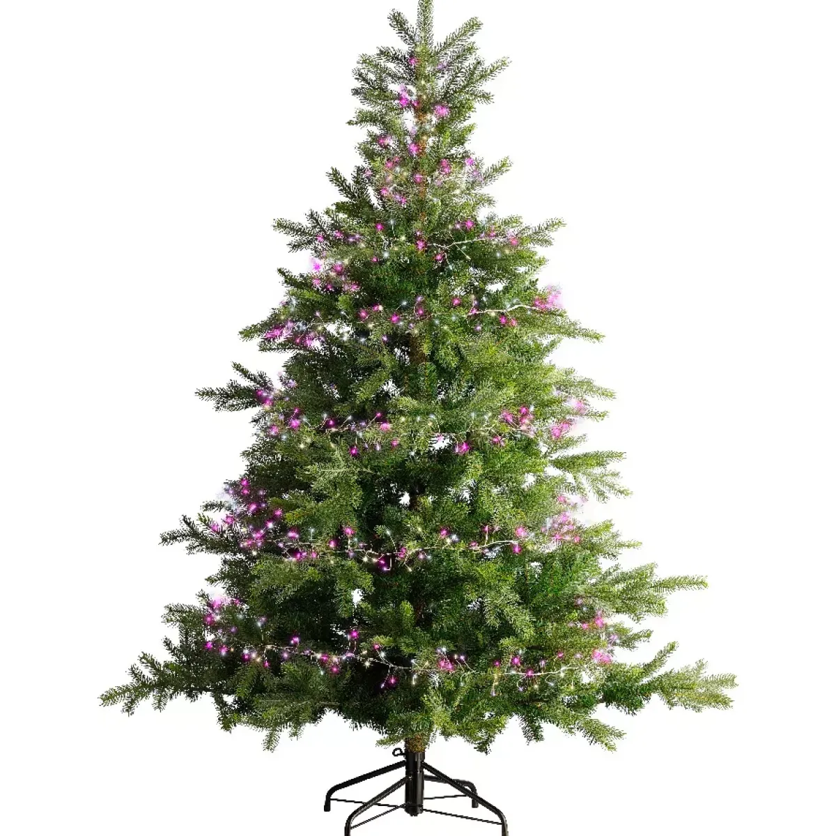 KAEMINGK Ghirlande Di Luci-Ghirlanda luminosa 6 m 480 Micro LED cavo argento Luxe Tricolore Rosa, bianco caldo e freddo