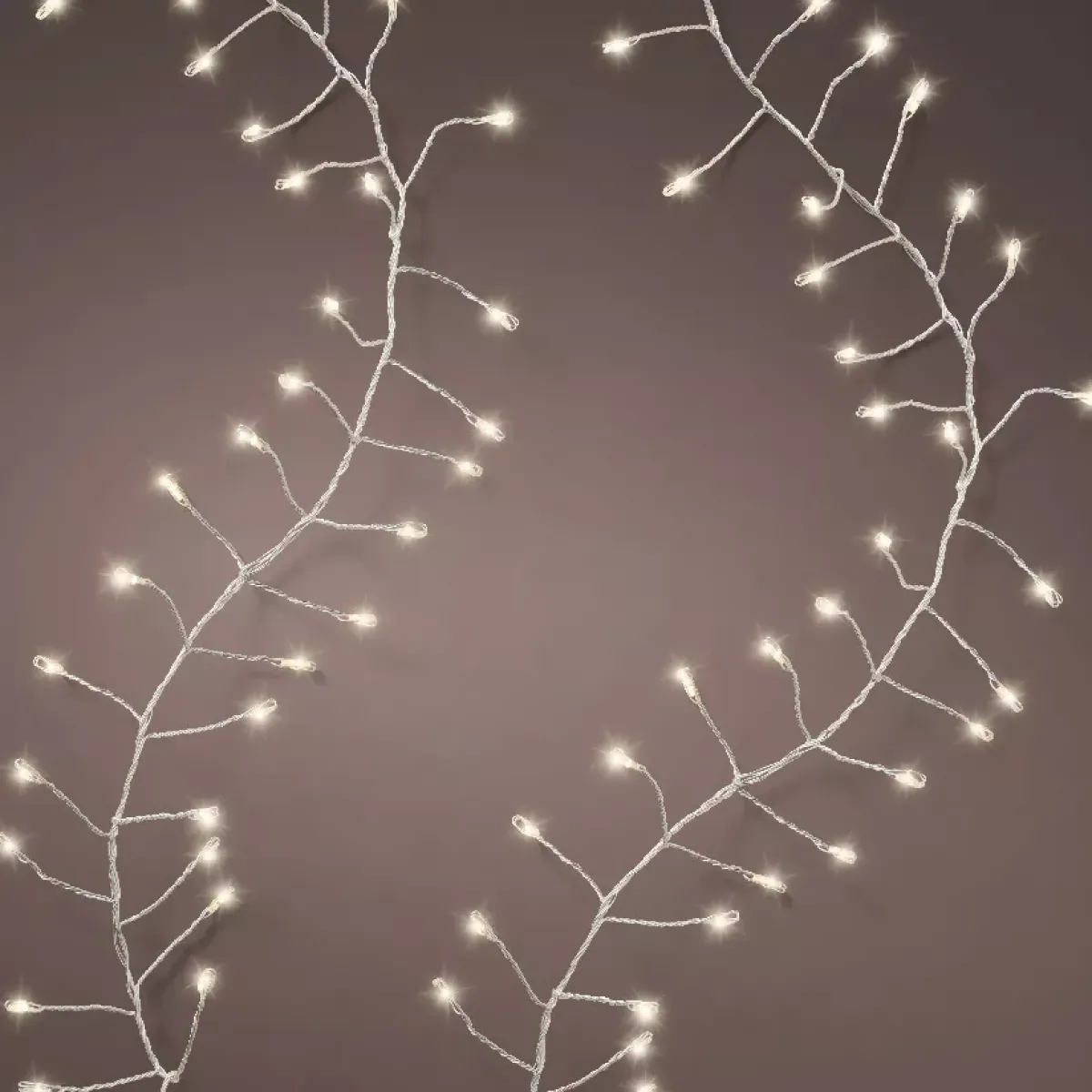 KAEMINGK Ghirlande Di Luci-Ghirlanda luminosa 18 m 1440 Micro LED cavo argento Luxe Bianco caldo